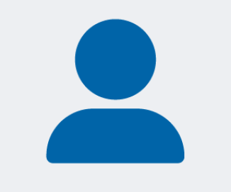 Icon of a head and shoulders - blue