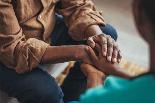 Hands clasped