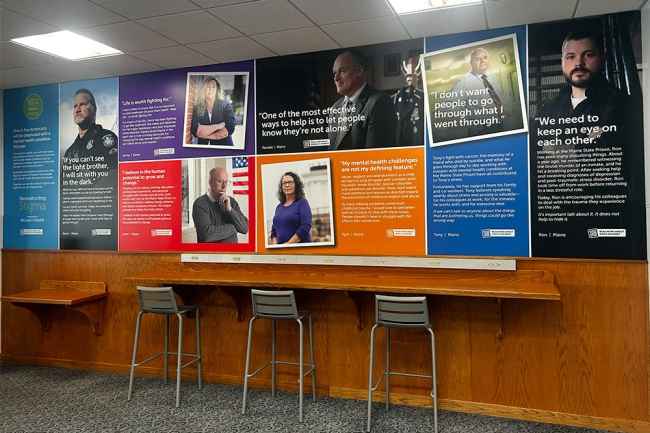 Posters of participants in the Deconstructing Stigma campaign