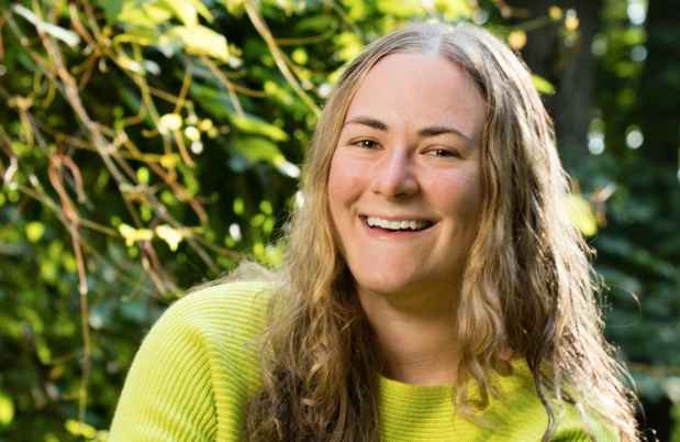 Participant Shellye - person with long wavy blond hair smiling outside