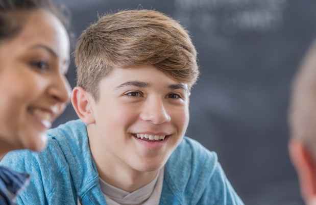 Teens in group therapy