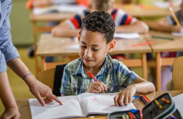 Child in classroom