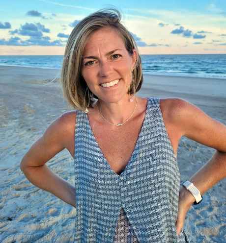 Participant Katie - person in tank top at the beach