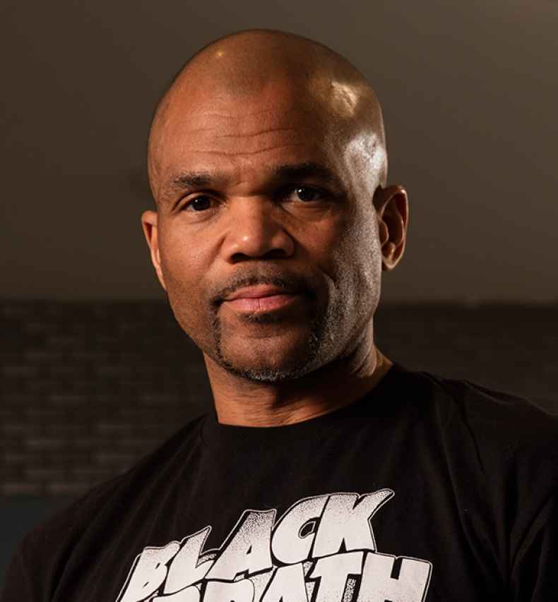 Participant Darryl - person wearing a black t-shirt