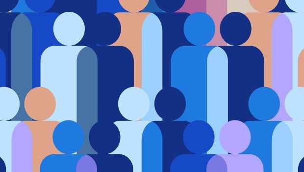 Graphic of figures in different colors
